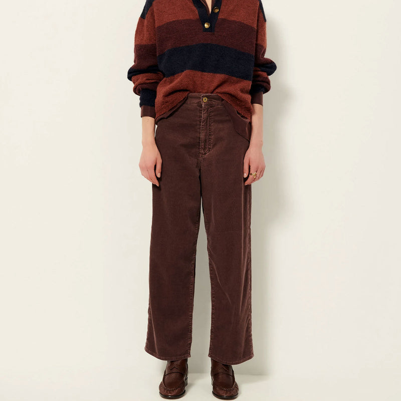 Velvet Cruise Cord Trousers coffea Sessùn