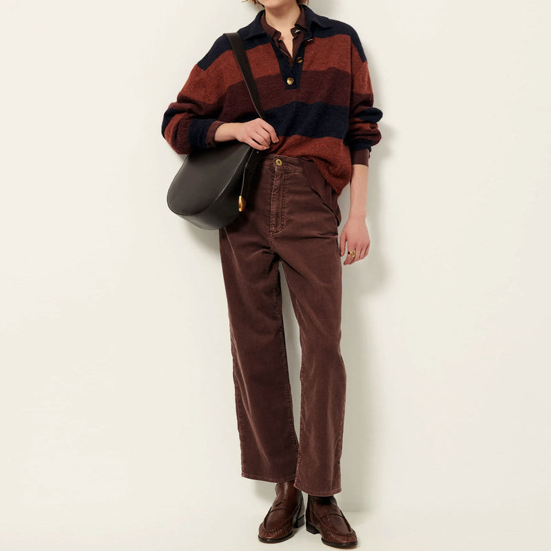 Velvet Cruise Cord Trousers coffea Sessùn