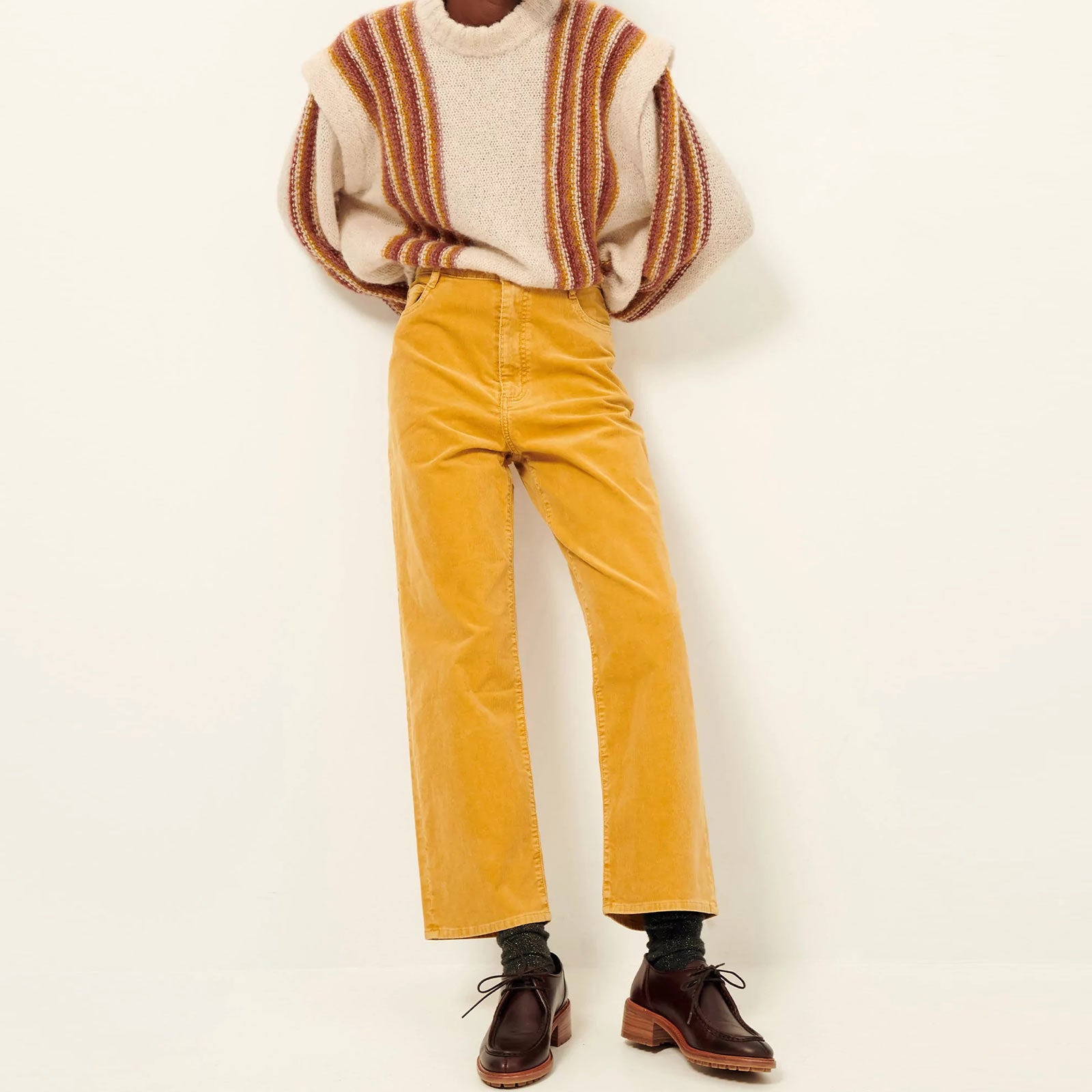 Velvet Cruise Cord Trousers solar