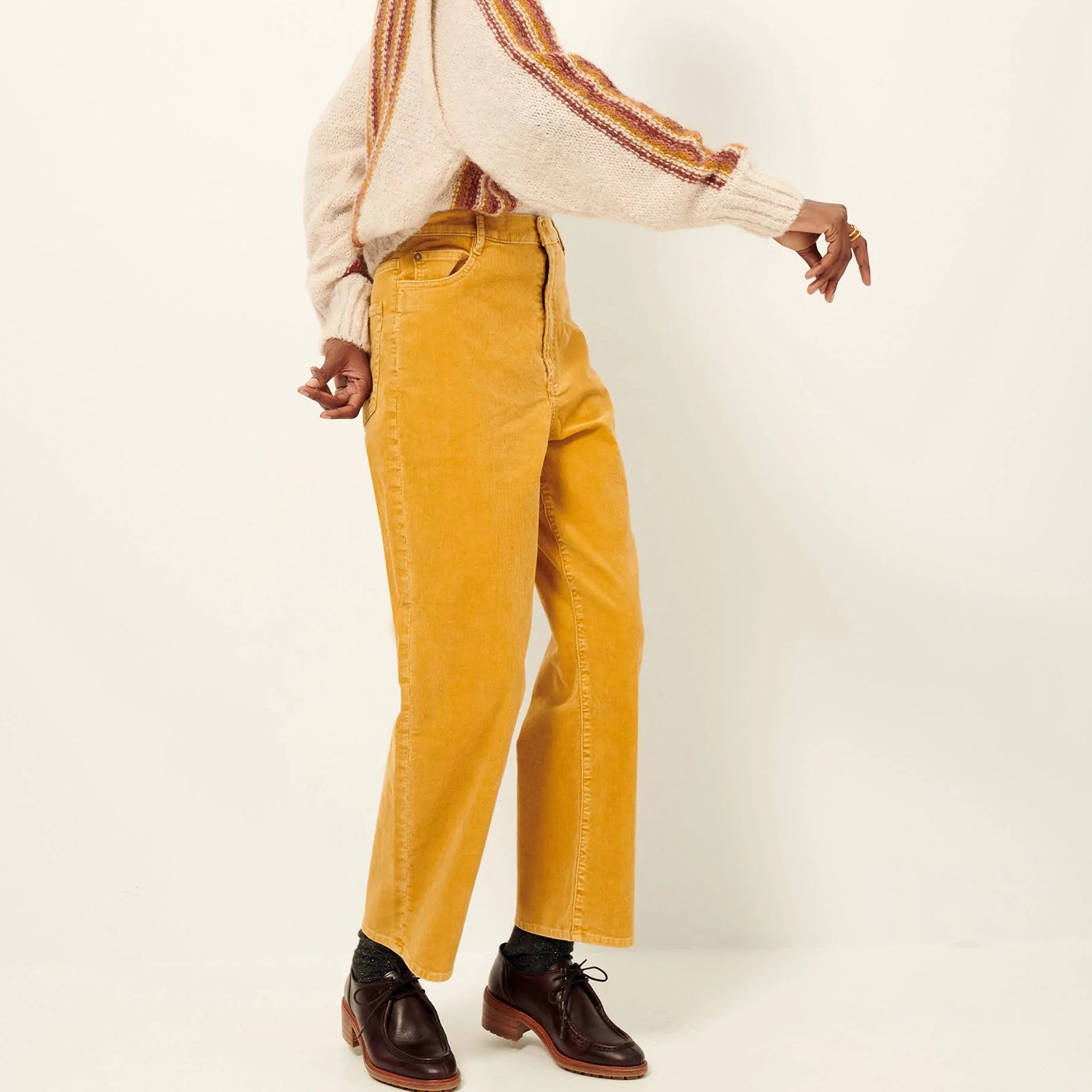 Velvet Cruise Cord Trousers solar