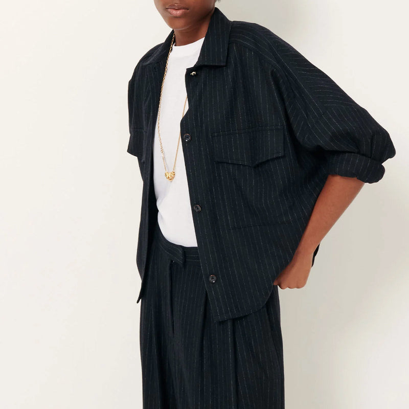 Wiltonia Large Shirt navy/sand Sessùn