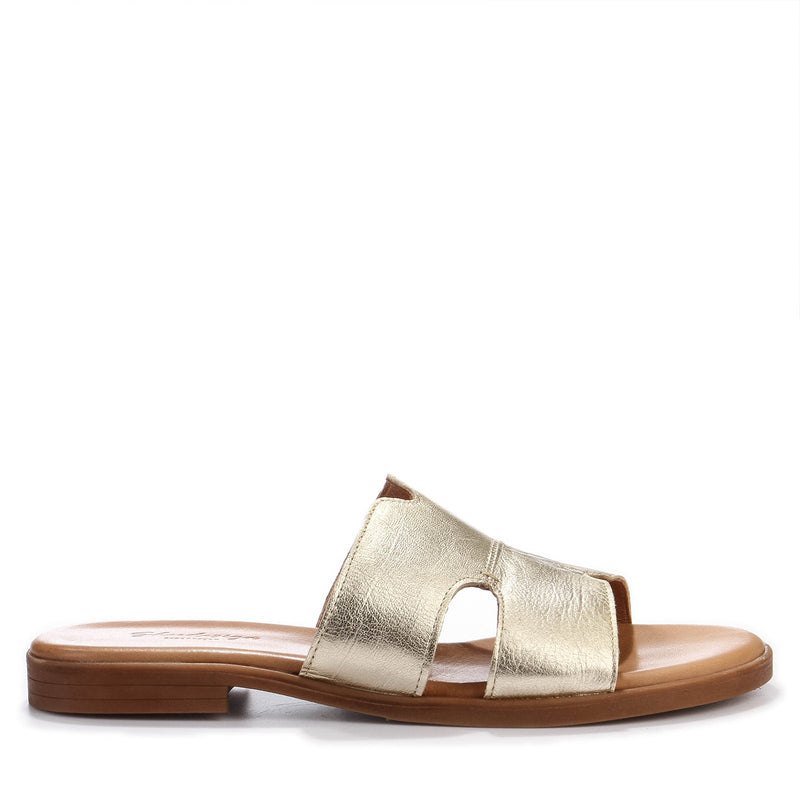 Becca L Sliders champagne Shoedesign Copenhagen