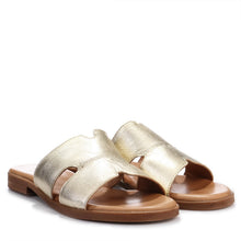 Becca L Sliders champagne Shoedesign Copenhagen