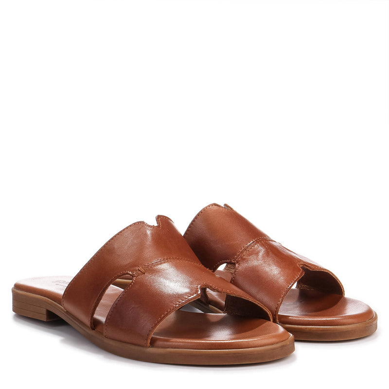 Becca Sliders brandy Shoedesign Copenhagen