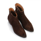 Carmina Suede Boots dark brown Shoedesign Copenhagen