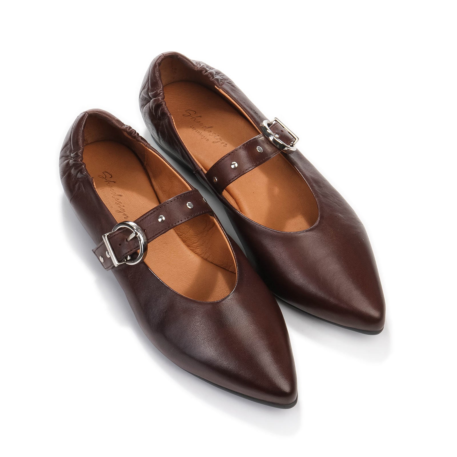 Jules Leather Ballet Flats ebony Shoedesign Copenhagen