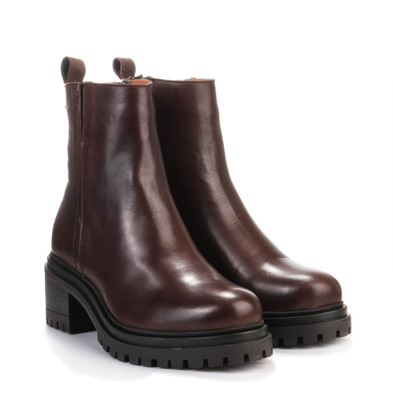 Katie Elevated Leather Boots ebony Shoedesign Copenhagen