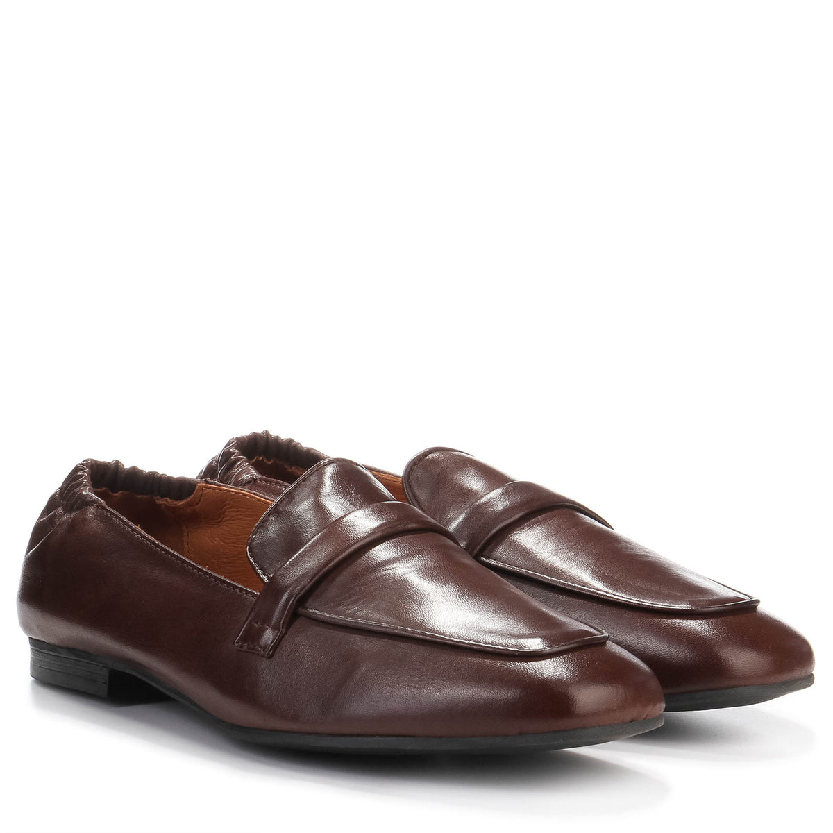 Linnea Leather Ballet Flats ebony
