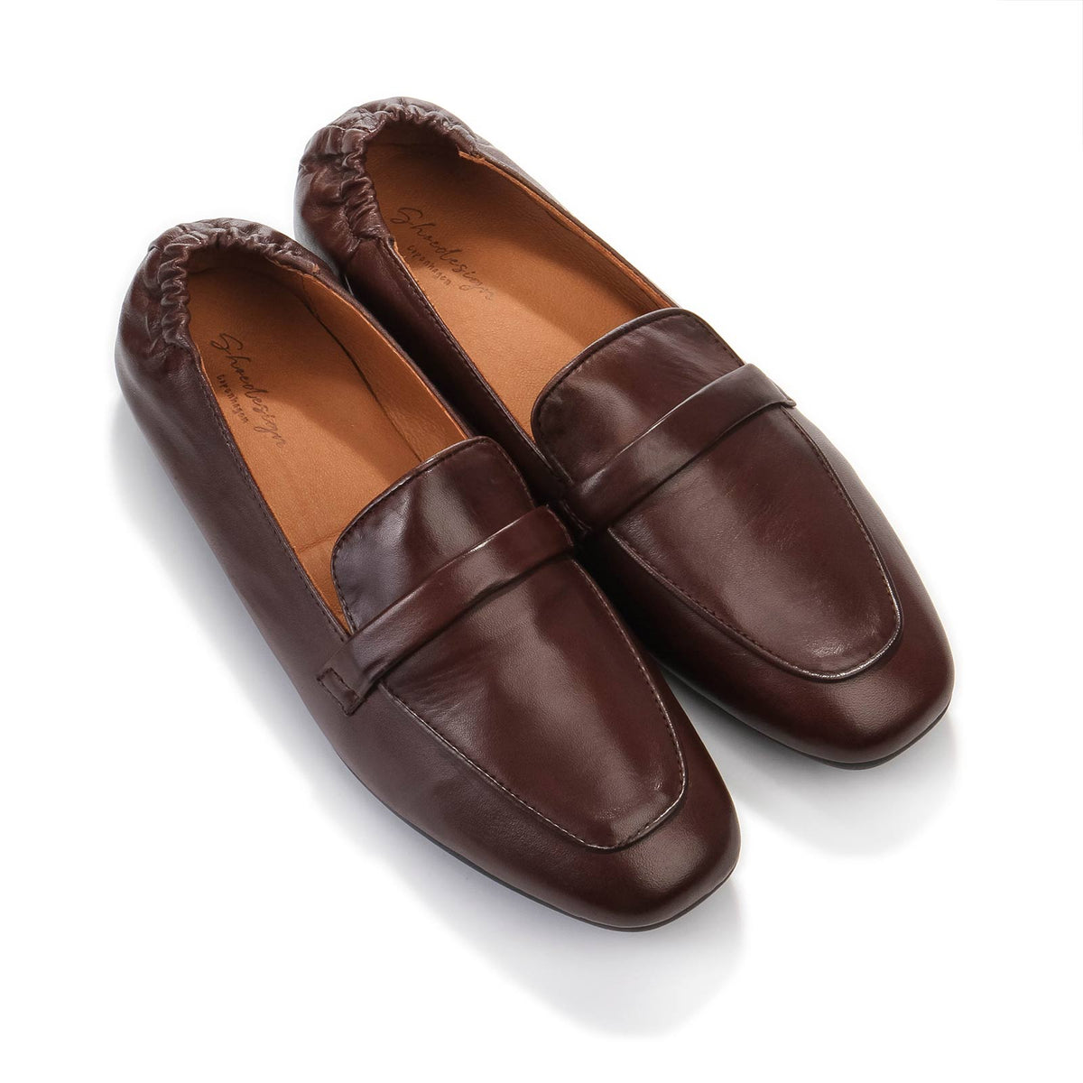 Linnea Leather Ballet Flats ebony
