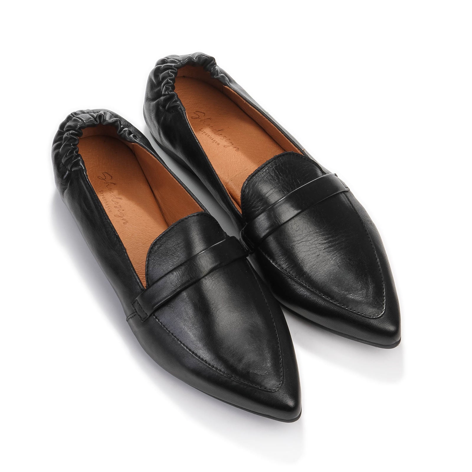 Lucy Leather Ballet Flats black Shoedesign Copenhagen