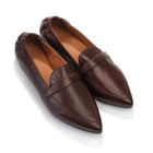 Lucy Leather Ballet Flats ebony