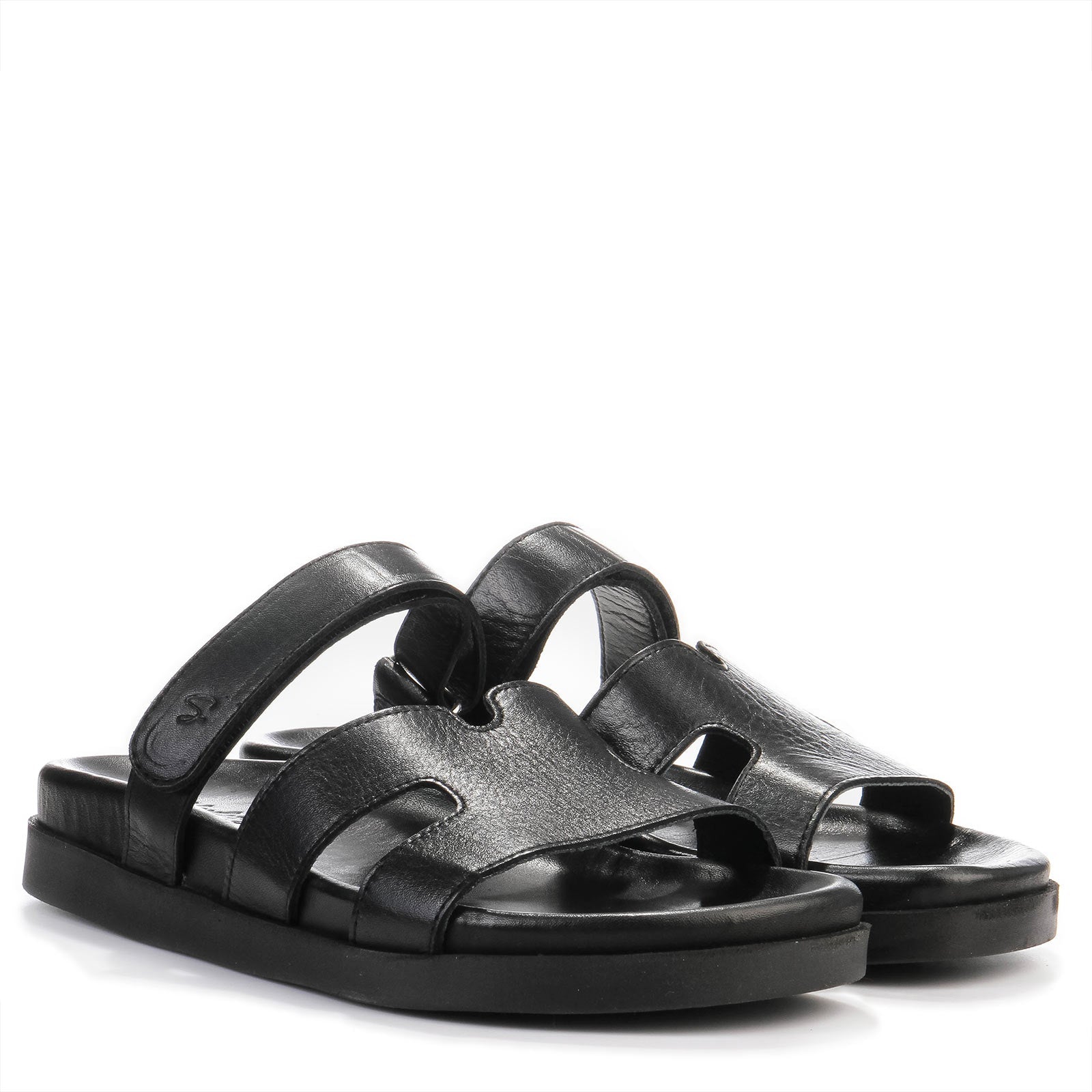 Selena Leather Sandals black Shoedesign Copenhagen