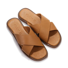 Bionn Leather Sliders cognac Shoedesign Copenhagen