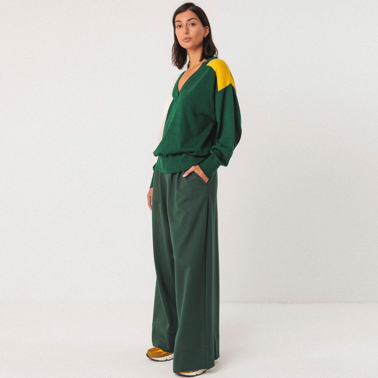 Adriana Sweater dark green SKFK