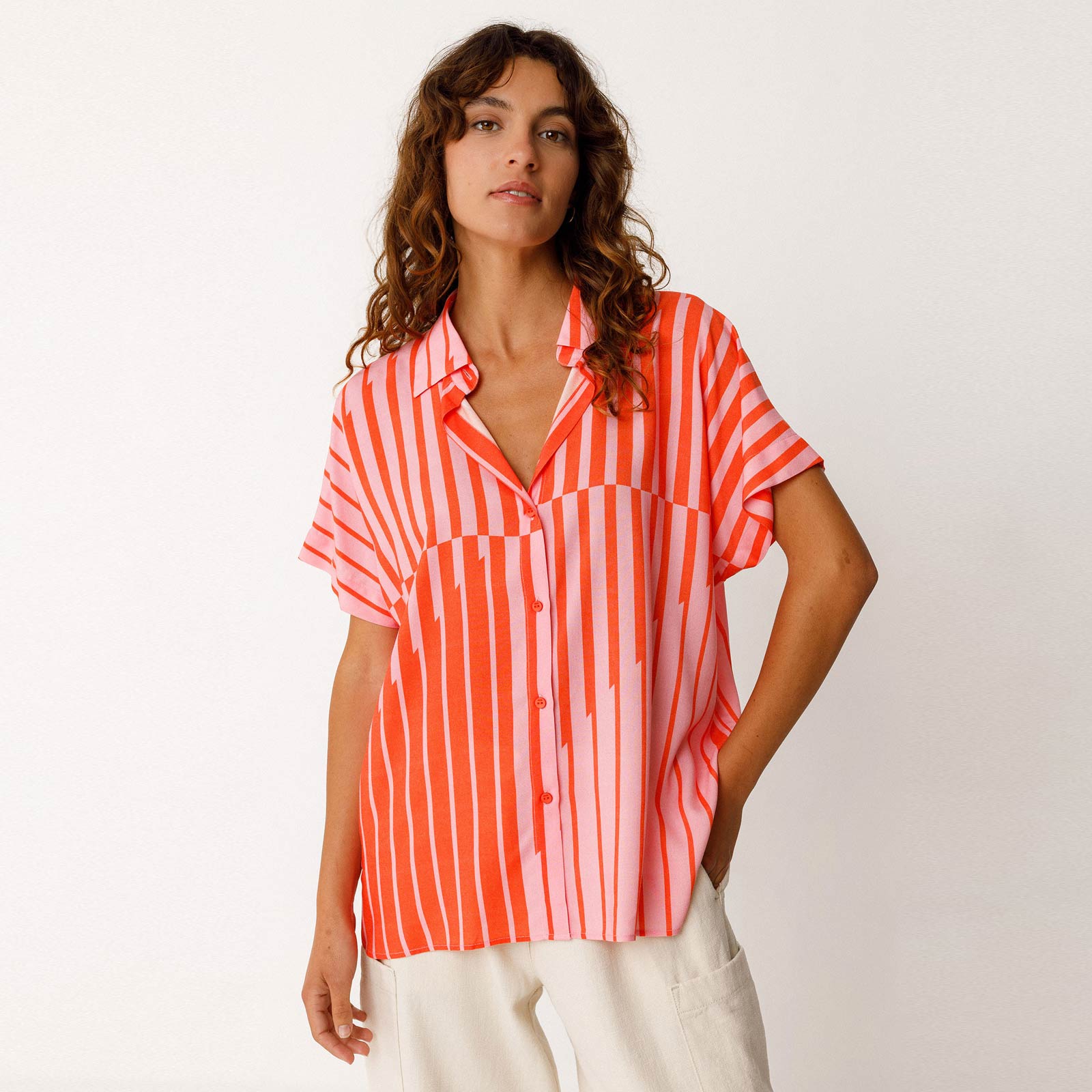 Aian Shirt red stripes SKFK