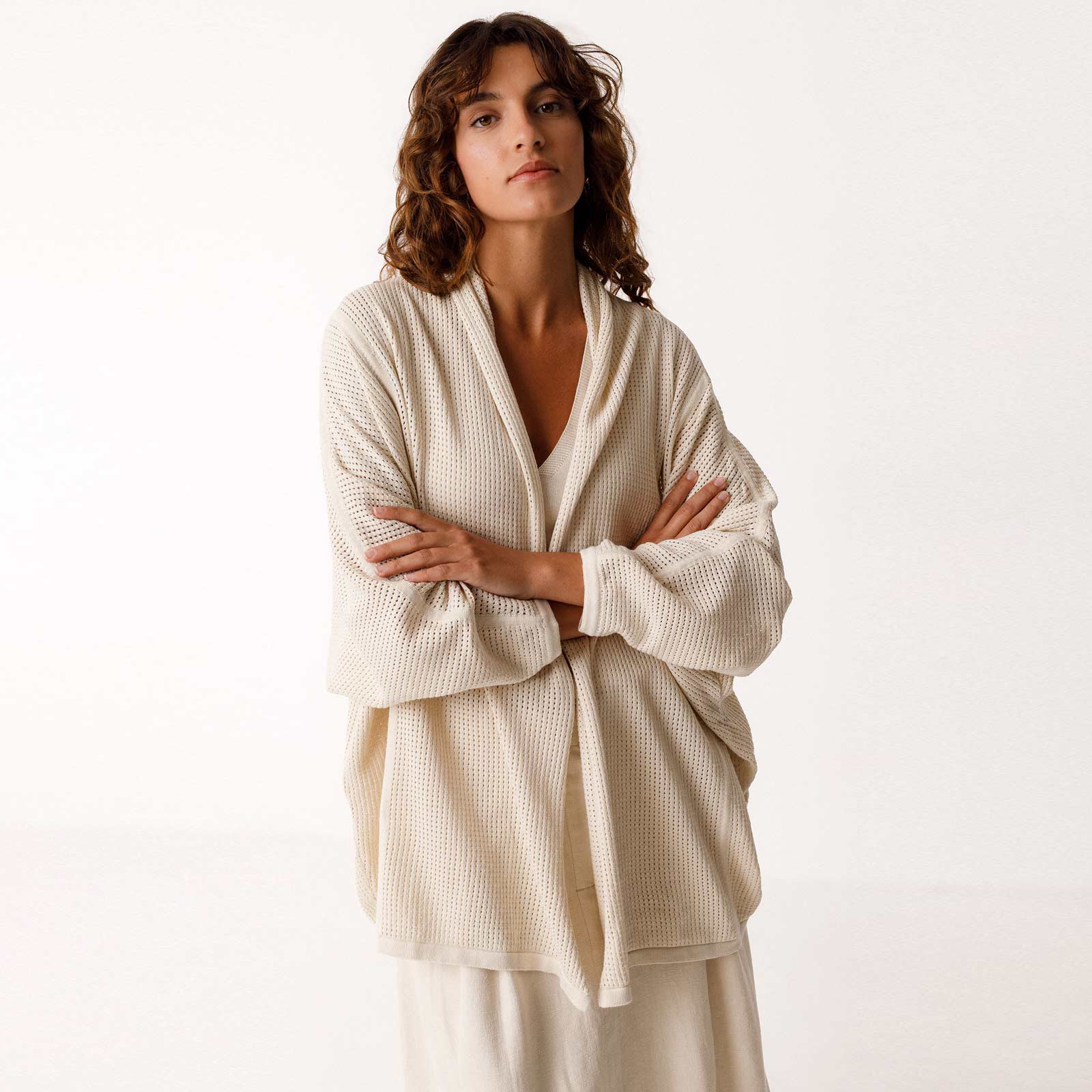 Aras Cardigan ivory SKFK