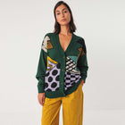 Batirtze Cardigan dark green SKFK