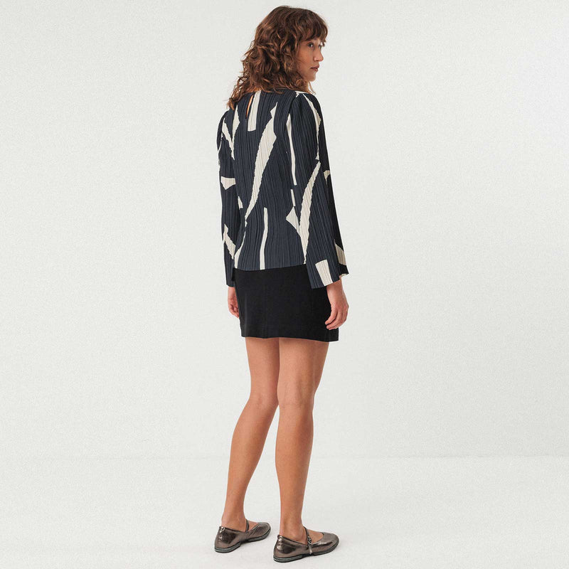 Elbira Shirt halfandhalf WSH00627-13 SKFK