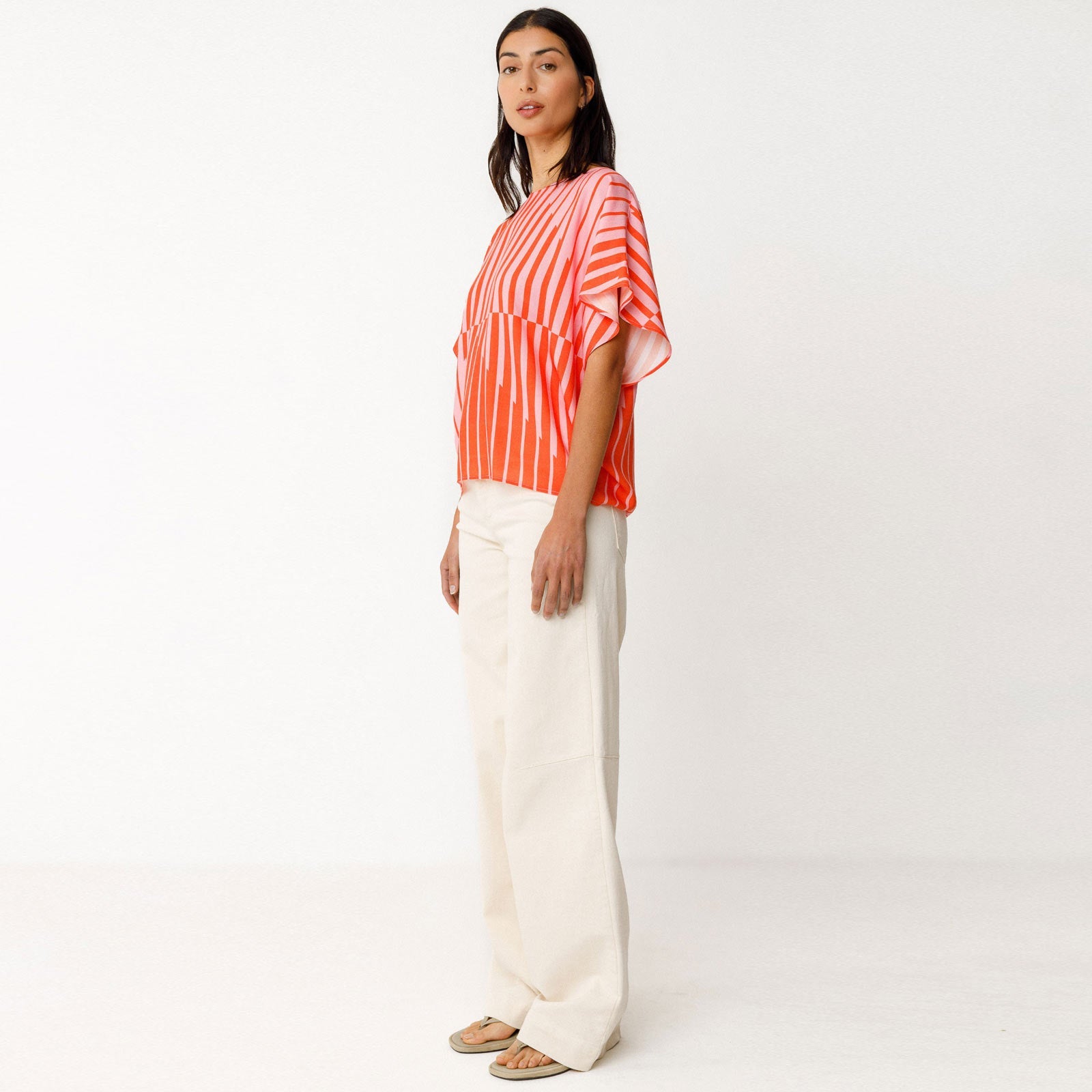 Hahan Shirt red stripes SKFK