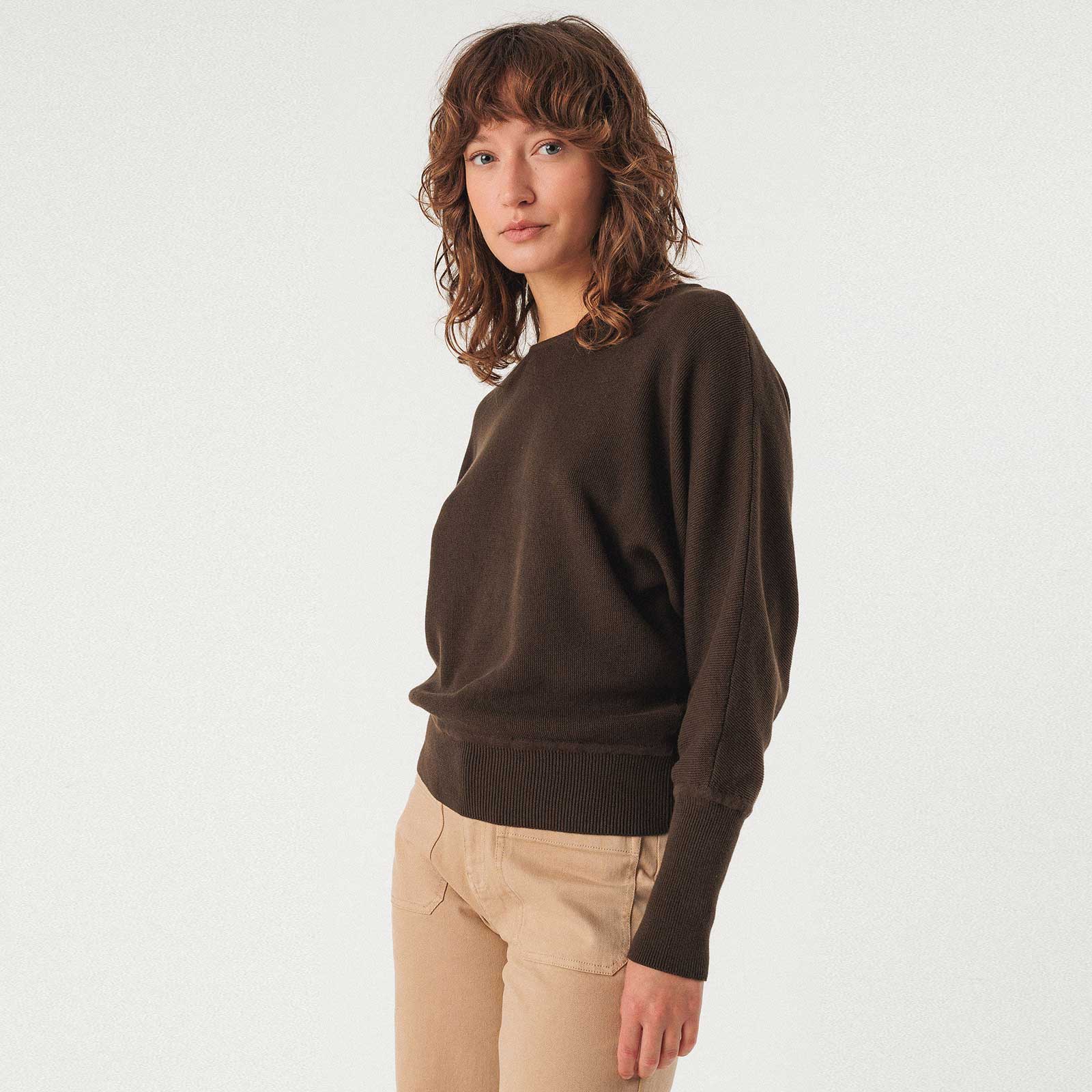 Ibar Sweater dark brown SKFK