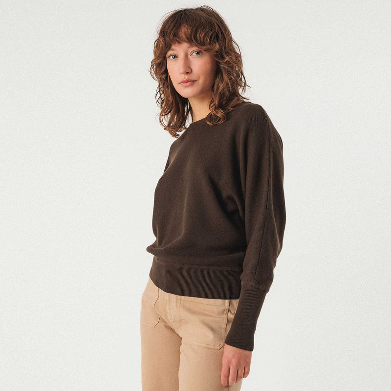 Ibar Sweater dark brown SKFK