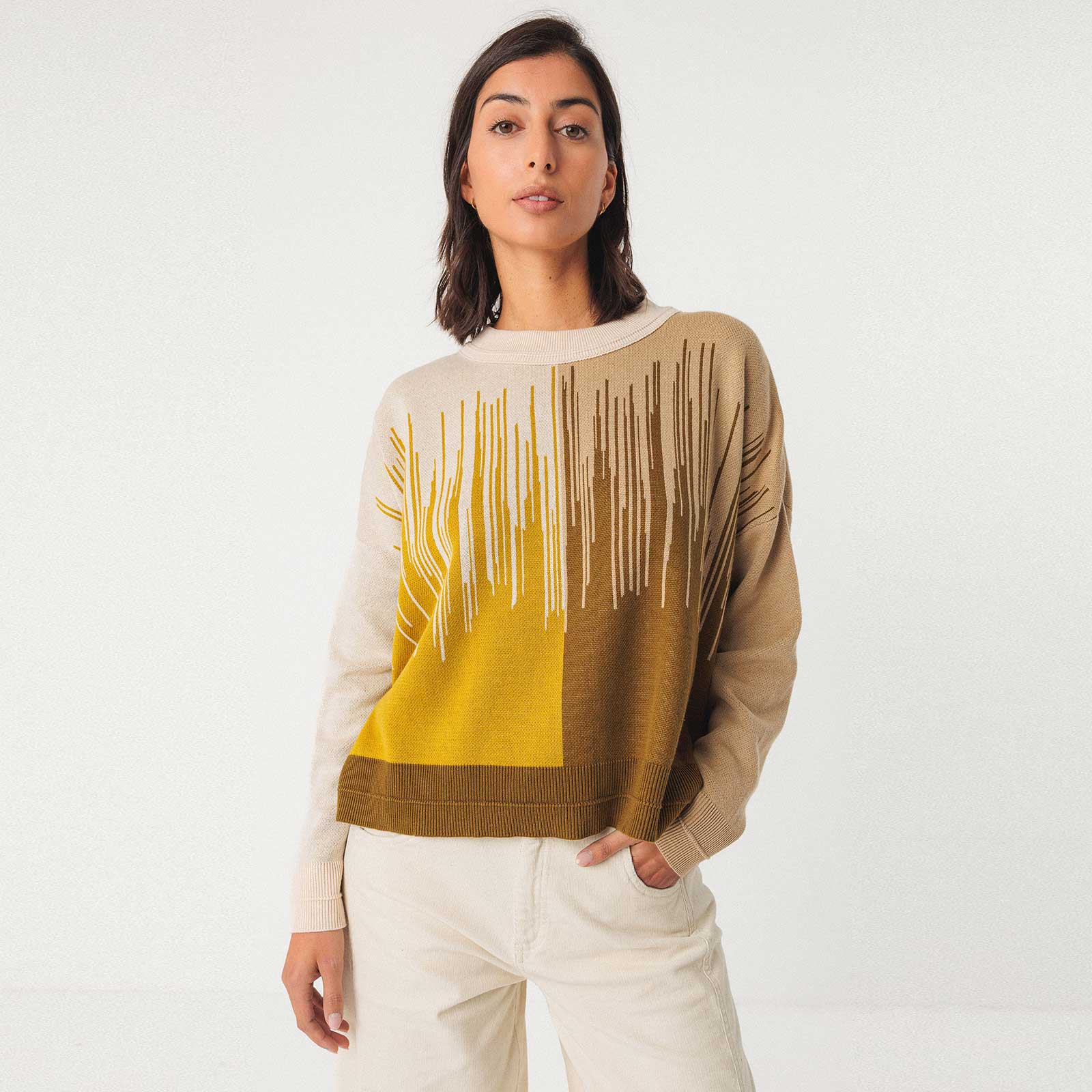Ismene Sweater yellow camo SKFK
