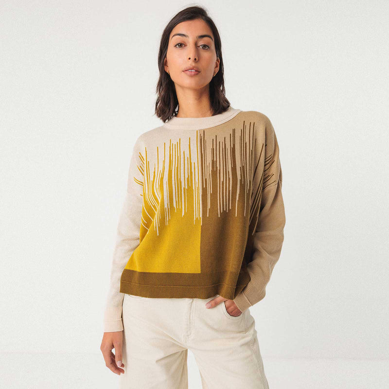 Ismene Sweater yellow camo SKFK