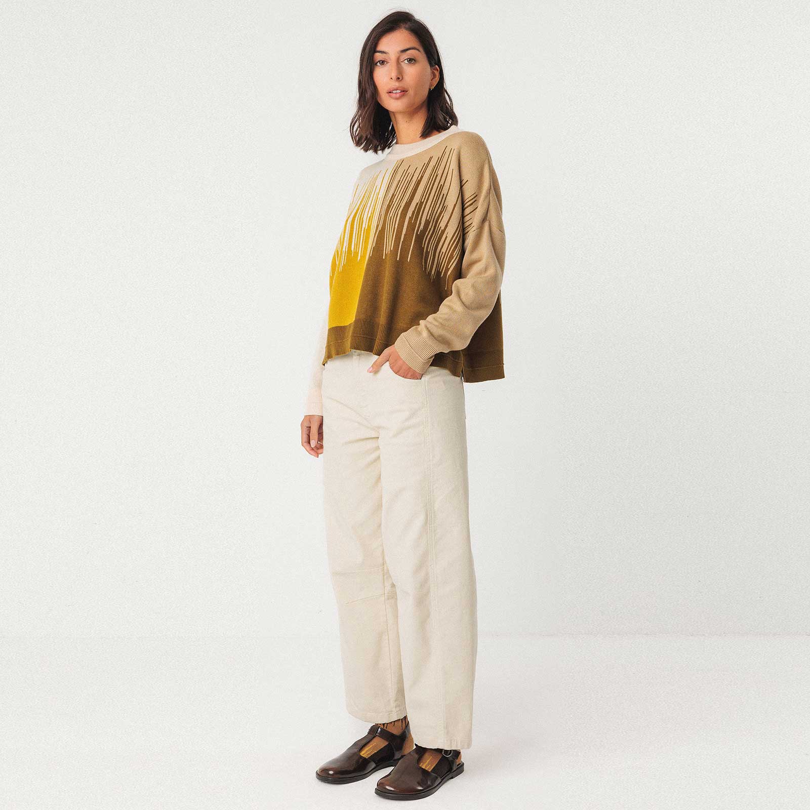 Ismene Sweater yellow camo SKFK