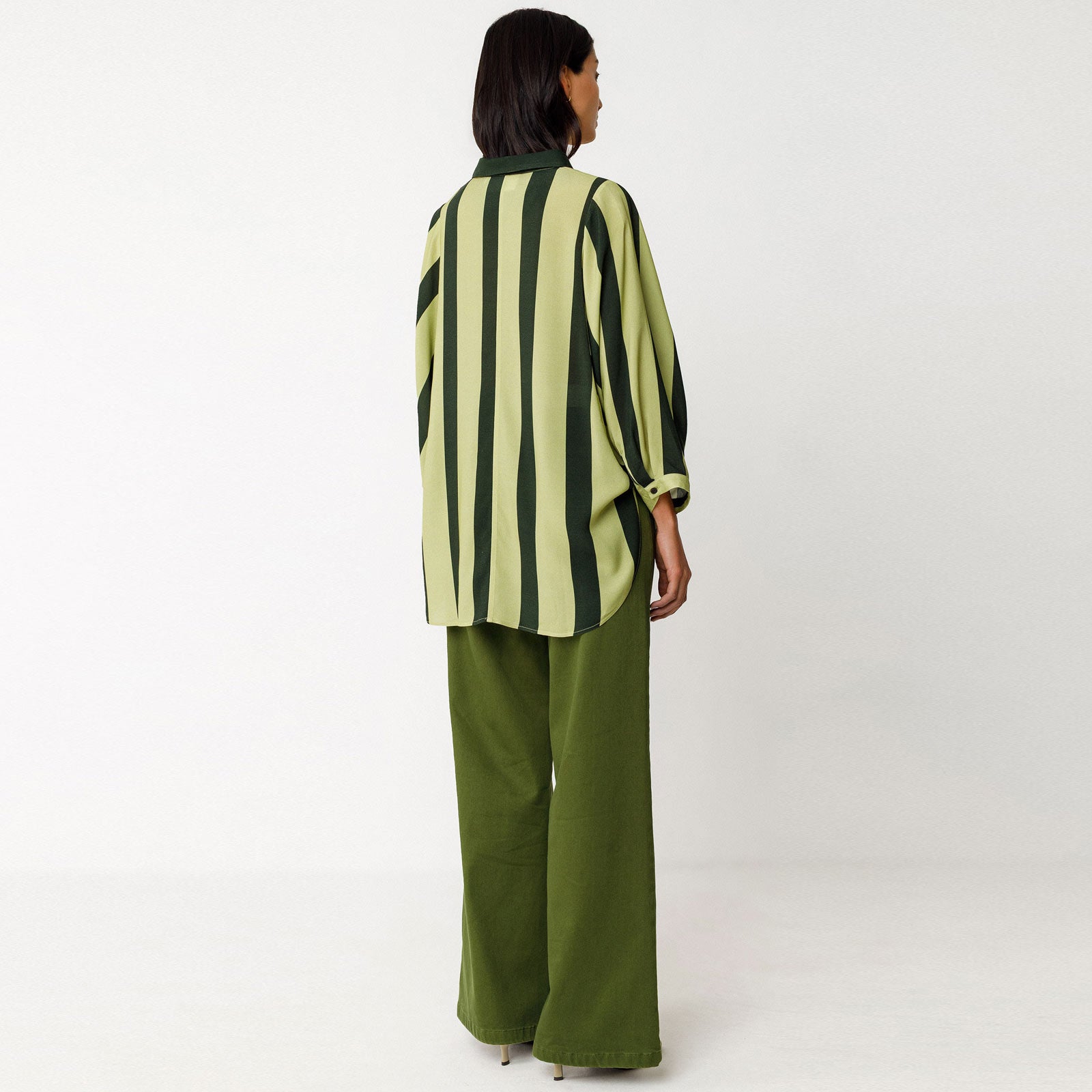 Katrin Shirt green stripes SKFK