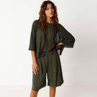 Laida Shorts bottle green SKFK