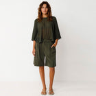 Laida Shorts bottle green SKFK