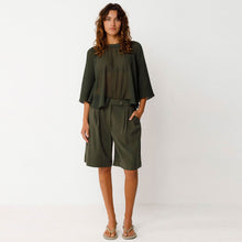 Laida Shorts bottle green SKFK