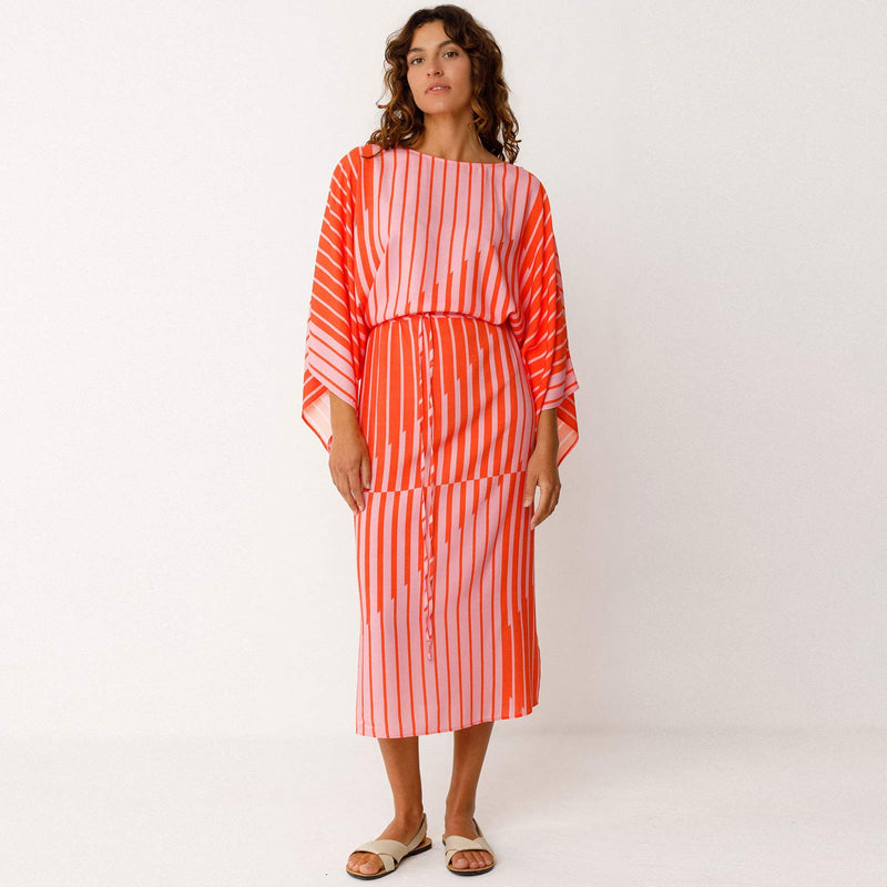 Ligi Dress red stripes SKFK