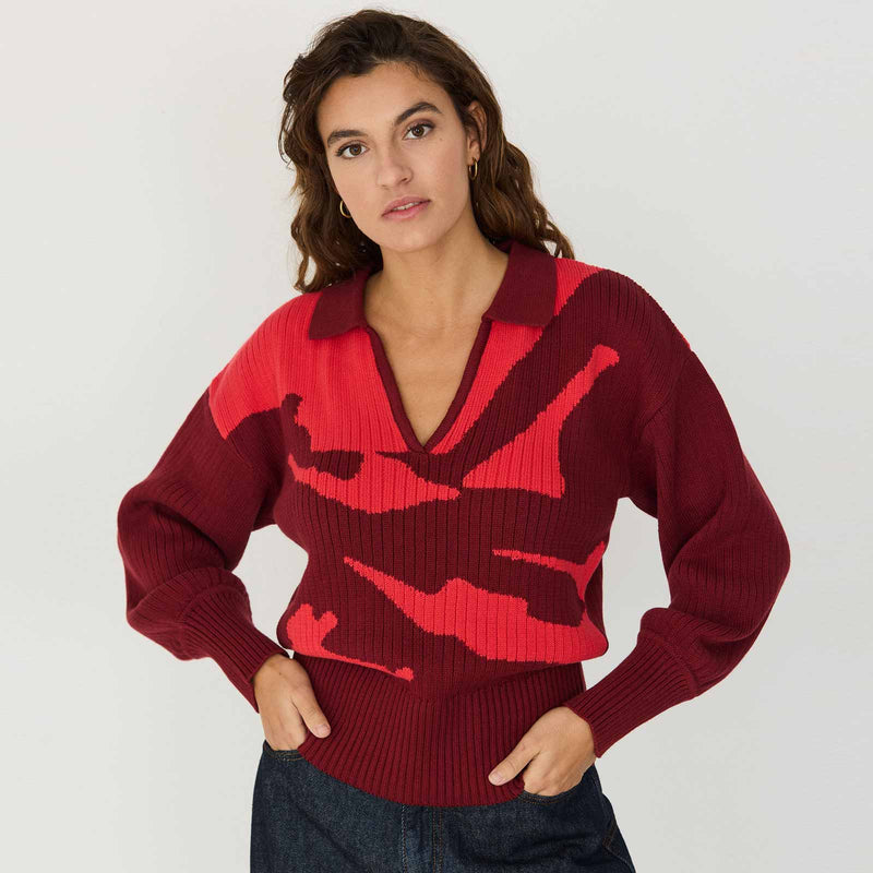 Loiola Sweater burgundy