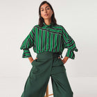 Lone Shirt green stripes SKFK