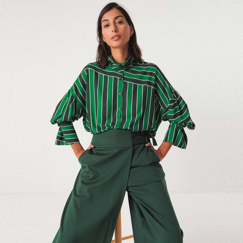 Lone Shirt green stripes SKFK