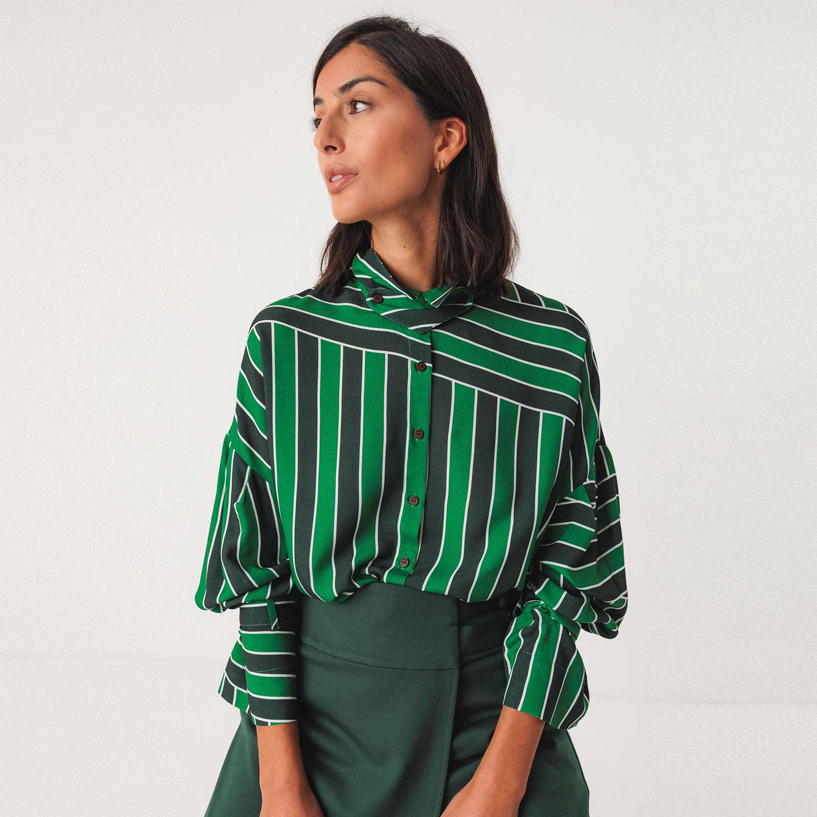Lone Shirt green stripes