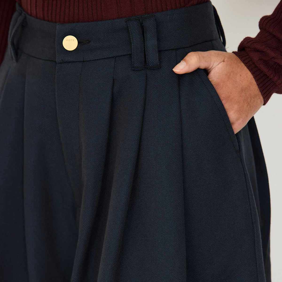 Saioa Pants blue melange