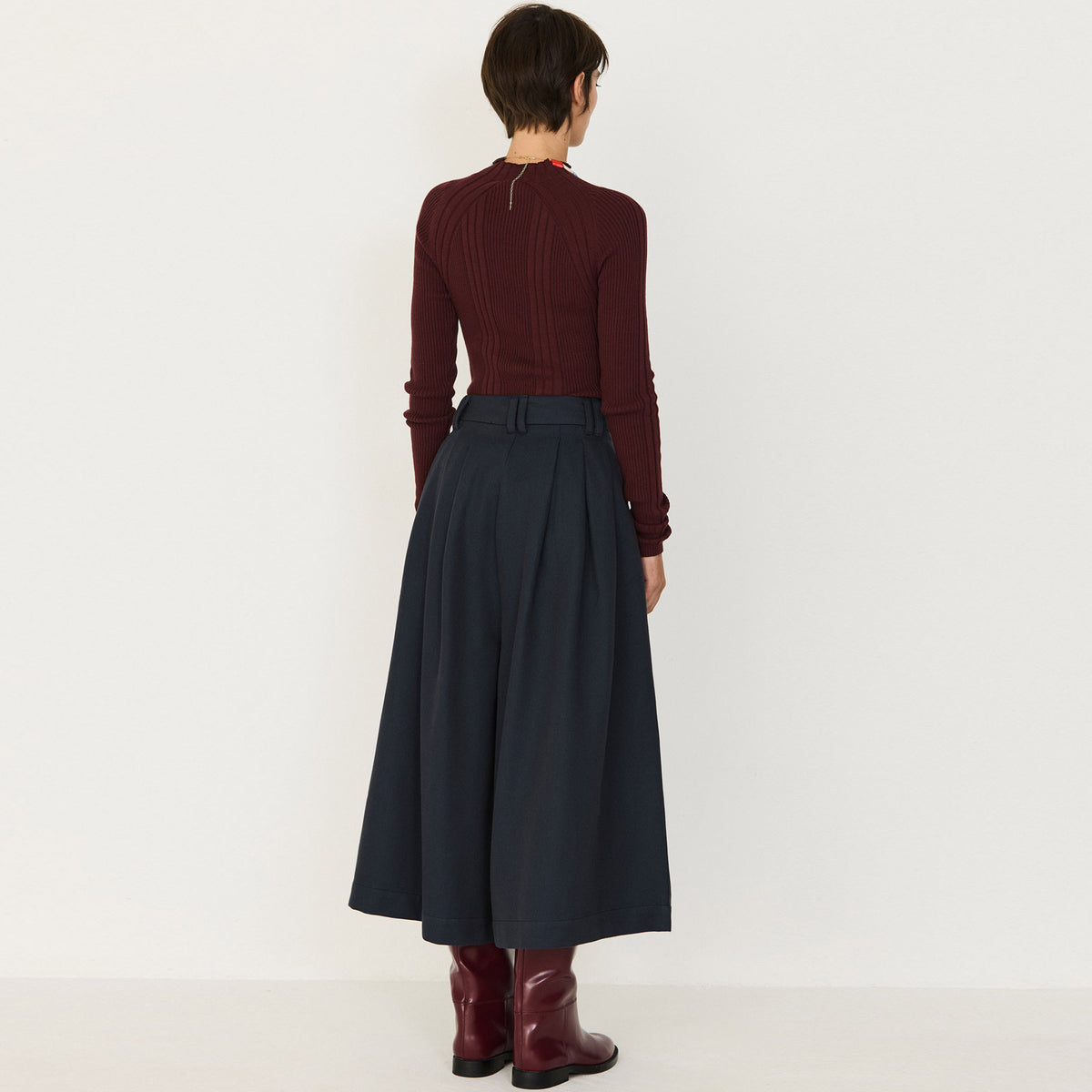 Saioa Pants blue melange
