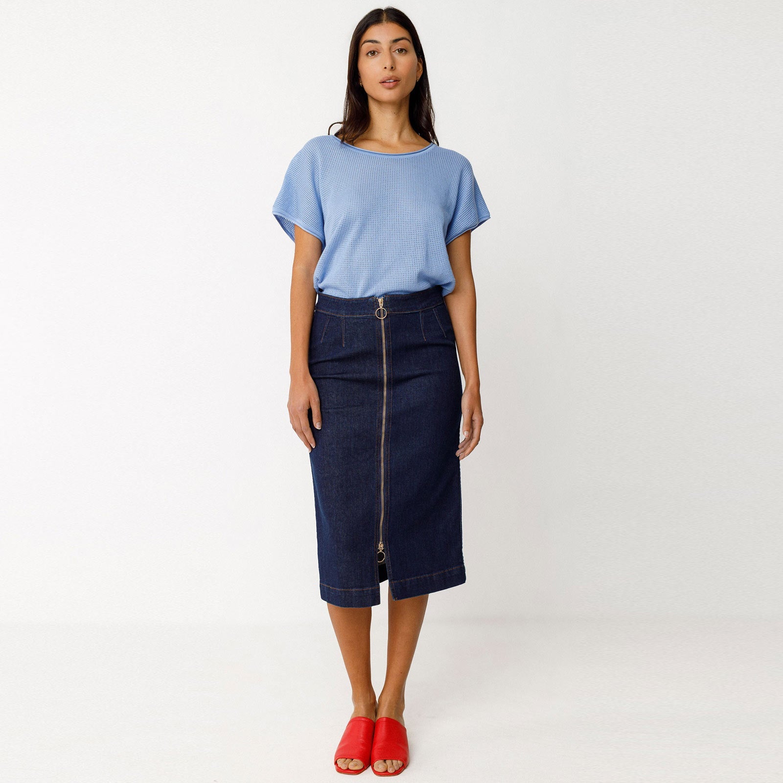 Zelia Tee sky blue SKFK