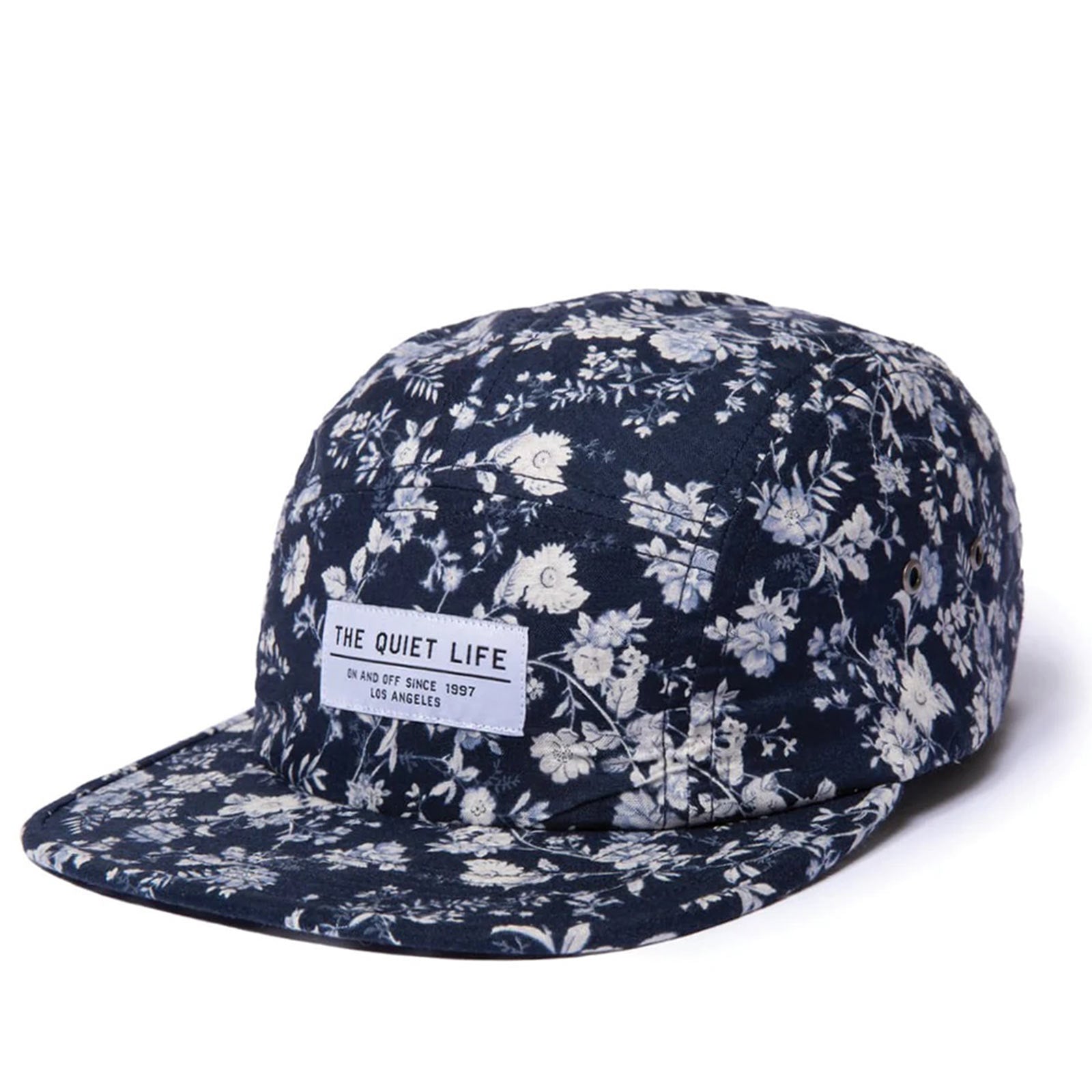 Huntington 5-Panel Camper Cap navy floral