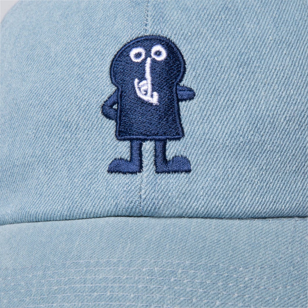 Shush Guy Dad Hat light denim