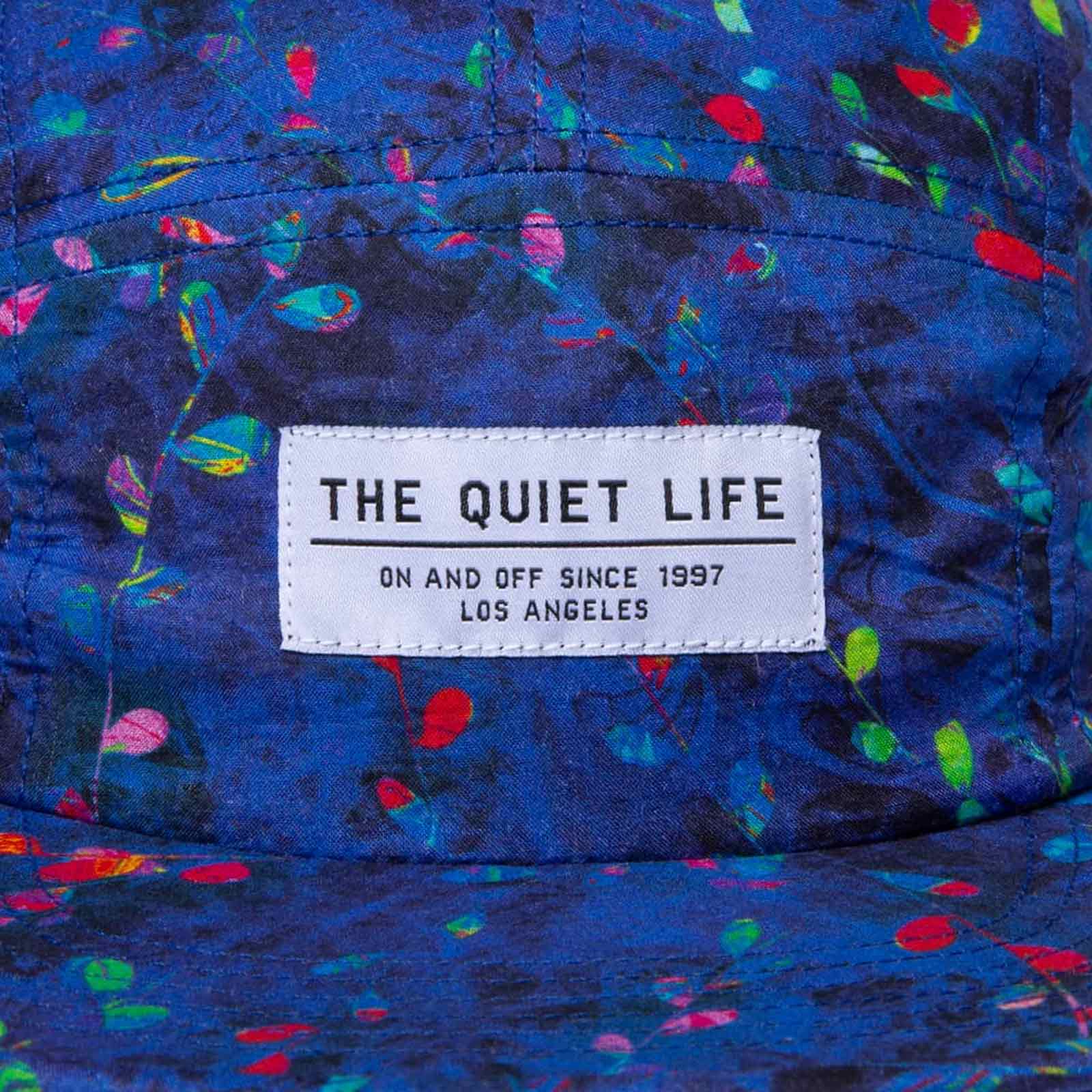 TQL Midnight Floral 5 Panel Camper Hat blue foral The Quiet Life
