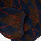 Argyll Fleece Cardigan brown/navy Universal Works