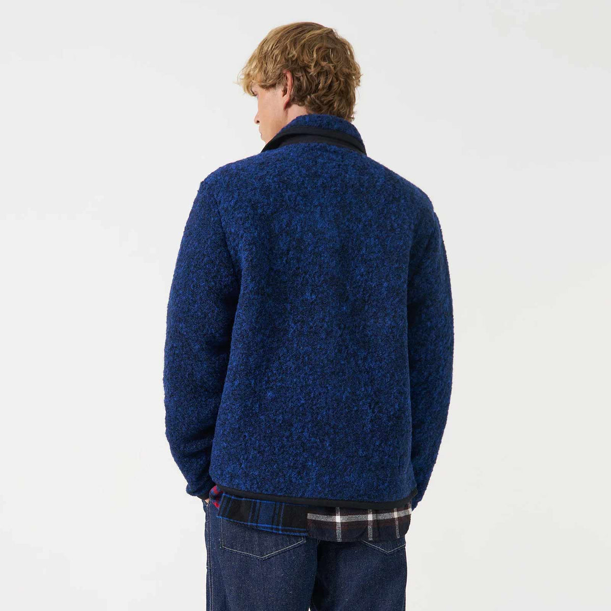 Bouclet Fleece Lancaster Jacket blue