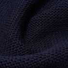 British Wool Scarf navy/ecru