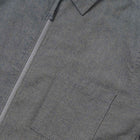 Brushed Flannel Zip Shirt navy Universal Works