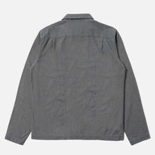 Brushed Flannel Zip Shirt navy Universal Works