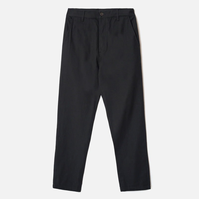 Brushed Moleskin Military Chino black