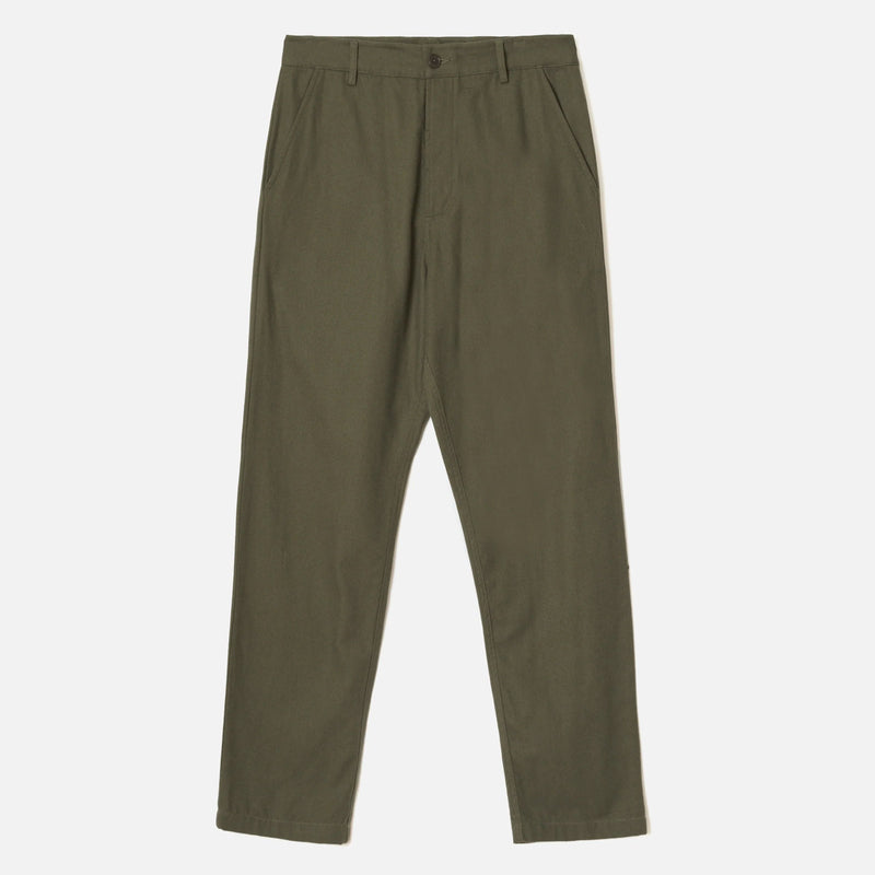 Brushed Moleskin Military Chino olive